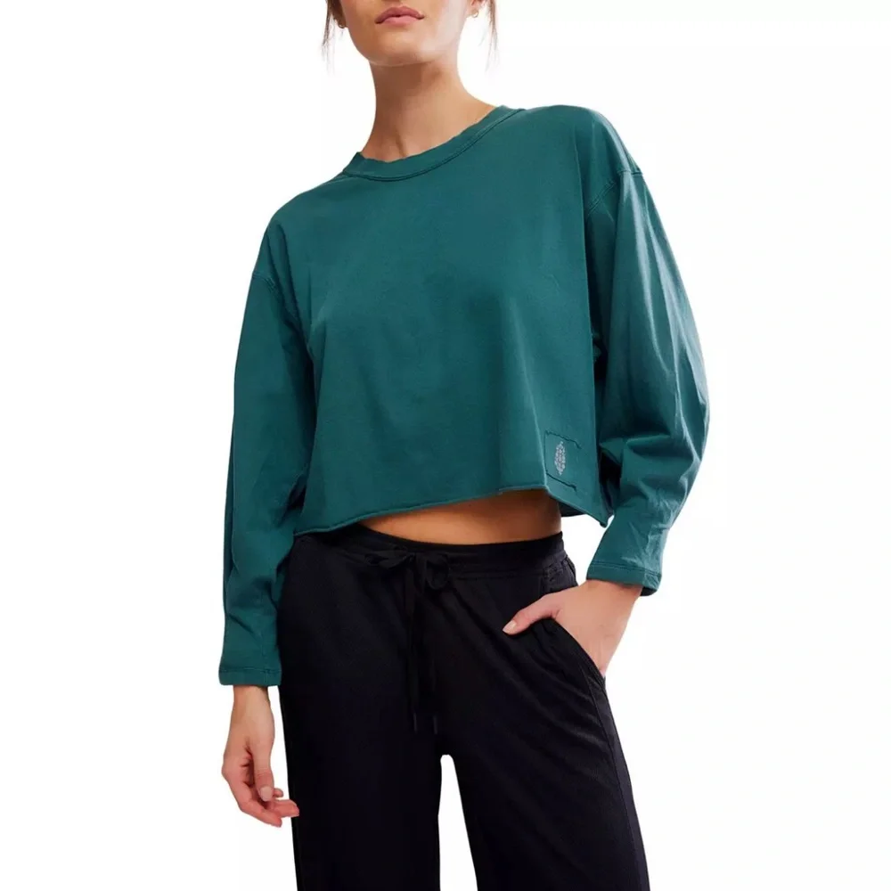 FP Movement by Free People Inspire Layer Long Sleeve Crop Top - Picture 4 of 8